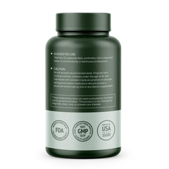 Close-up of Resveratrol bottle label
