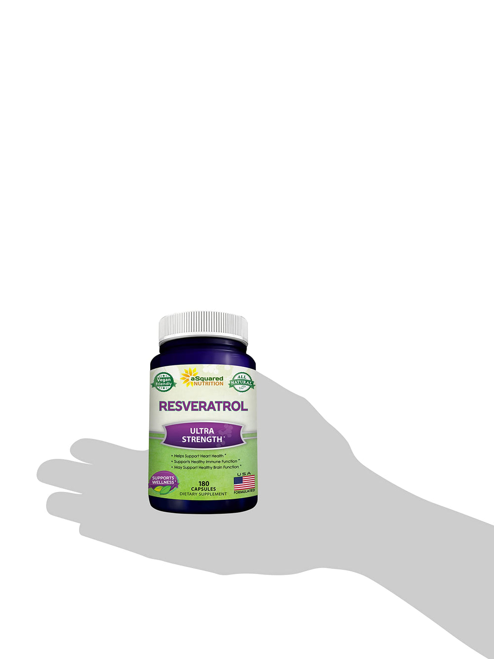 Product label with ingredients and nutrition facts