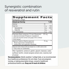 Close-up of softgel capsules from Resveratrol Ultra HP