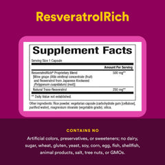 Grape skin extract from British Columbia used in ResveratrolRich
