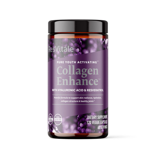 ResVitale Collagen Enhance bottle and capsules