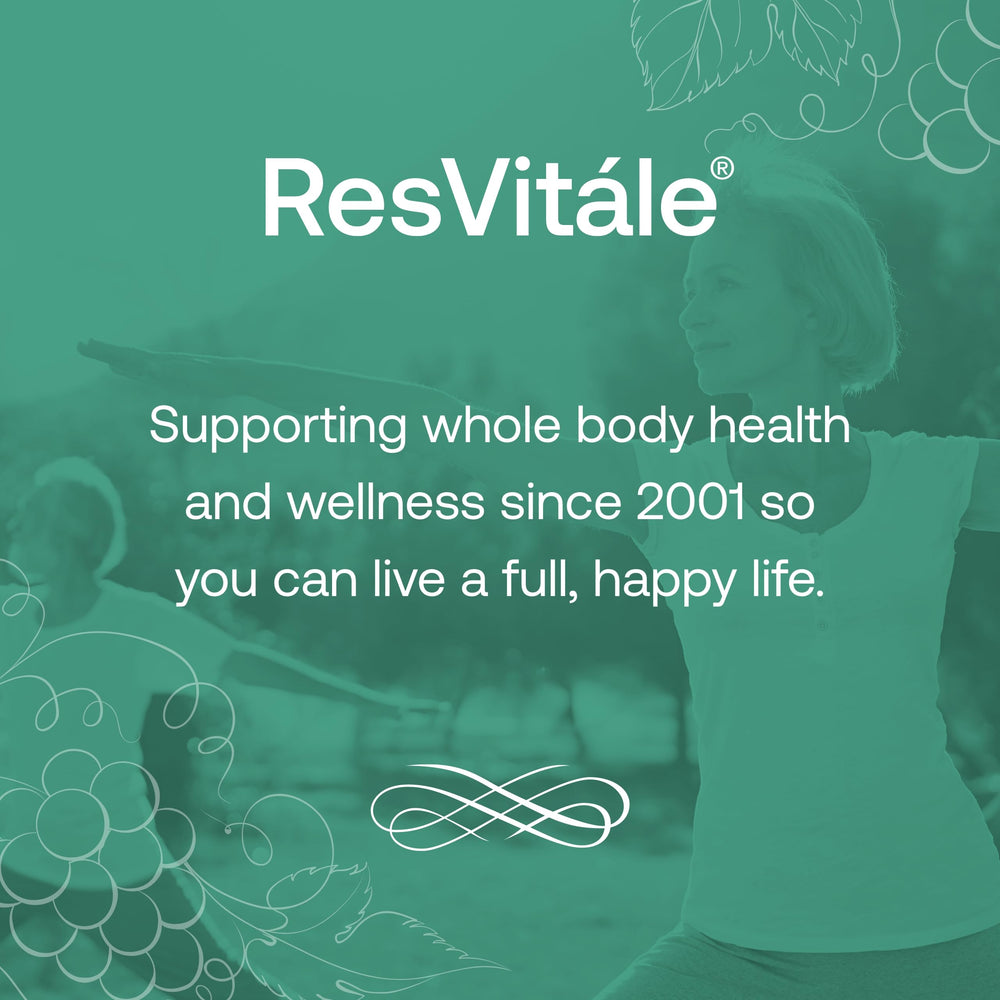 Men and women taking a ResVitale vitamin ritual.