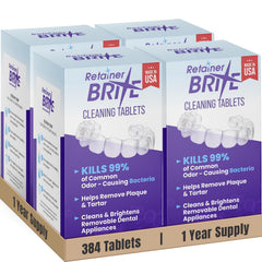 Retainer Brite 384-tablet package and packaging