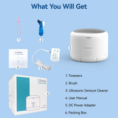 Cleaner used for braces, dentures, mouthguards, toothbrush heads and jewelry