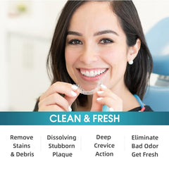 Mint-flavored mouth guard cleaning tablet