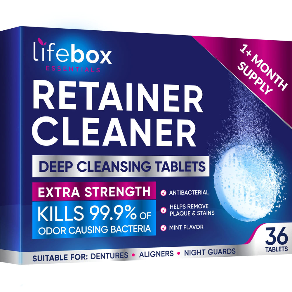 Mint flavored retainer cleaner tablets 36-count