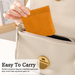 RETON pocket makeup bag olive green complements daily carry.