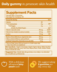 Lifestyle shot: glowing skin health with RETRO Gummy vitamins
