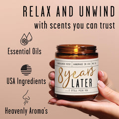 Reusable glass jar for soy candle
