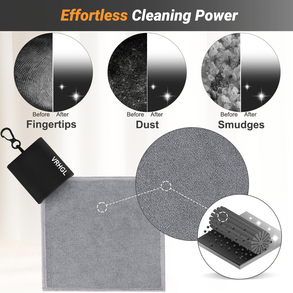 Reusable and durable microfiber cleaning cloths for hundreds of uses