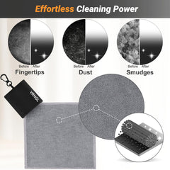 Reusable and durable microfiber cleaning cloths for hundreds of uses