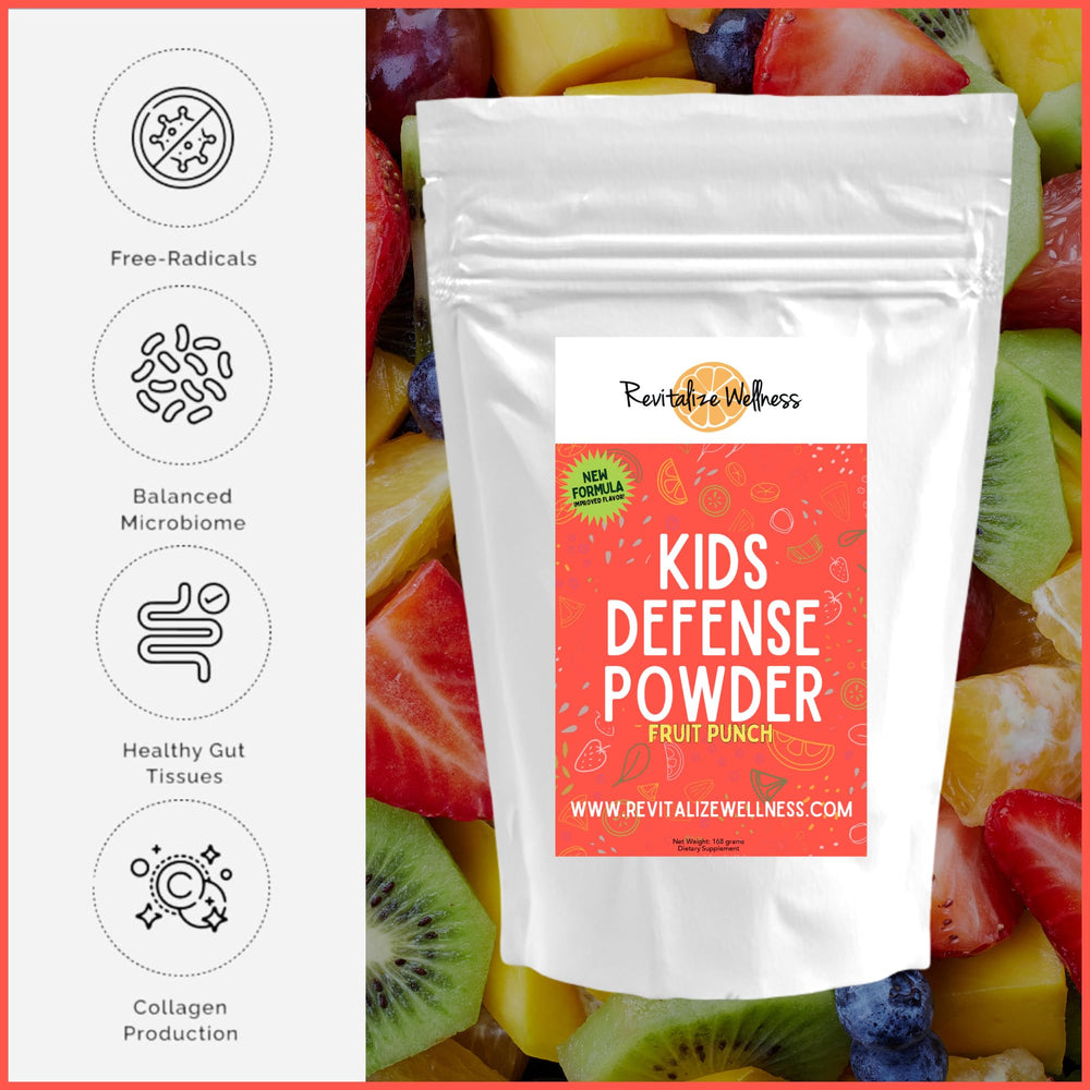 Prepared kid-friendly drink using Kids Defense Powder