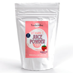 Bottle and scoop of Revitalize Wellness Vitamin C Juice Powder