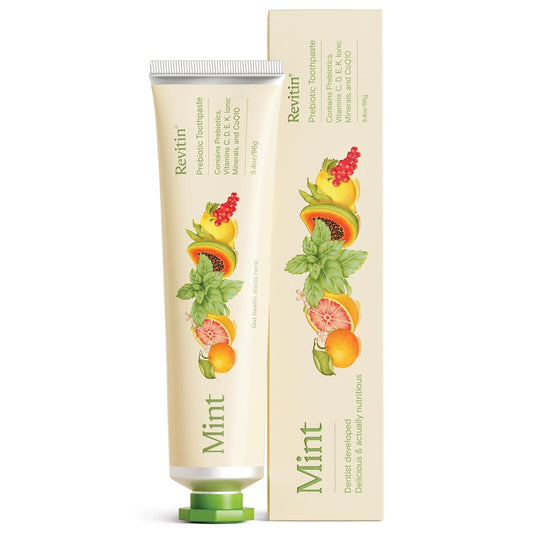 Revitin mint toothpaste tube front view