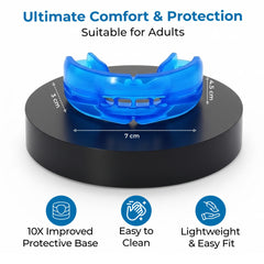 Mouth guard molded to upper teeth for comfortable fit