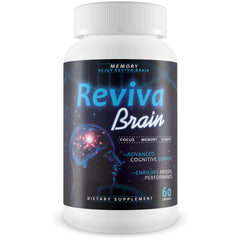 Reviva Brain Memory Rejuv bottle on white background