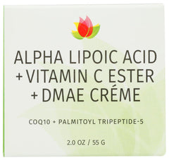 Reviva Labs Alpha Lipoic Acid Vitamin C Ester DMAE Creme bottle