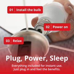 Nursery with warm, sleep-friendly glow from Revive 670nm bulb