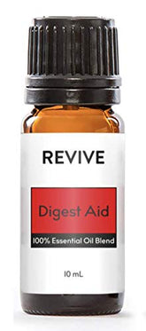 Revive Digest Aid Essential Oil Blend bottle on white background