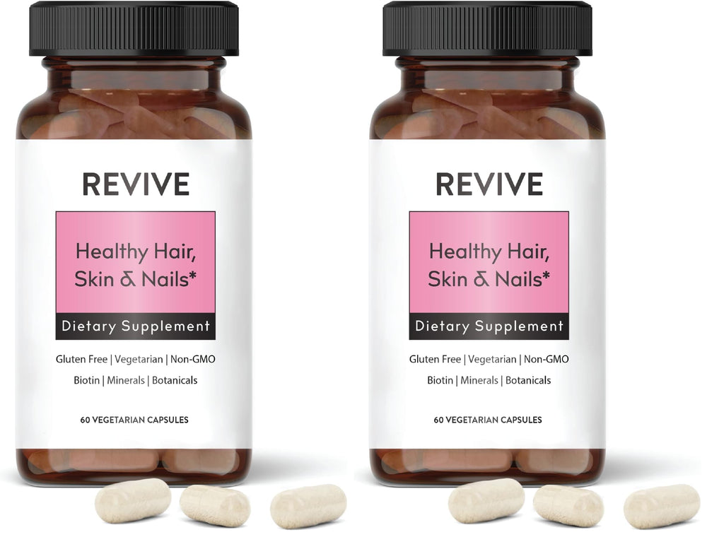 Revive Healthy Skin, Hair & Nails supplement bottle - Pack of 2