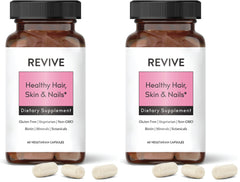 Revive Healthy Skin, Hair & Nails supplement bottle - Pack of 2