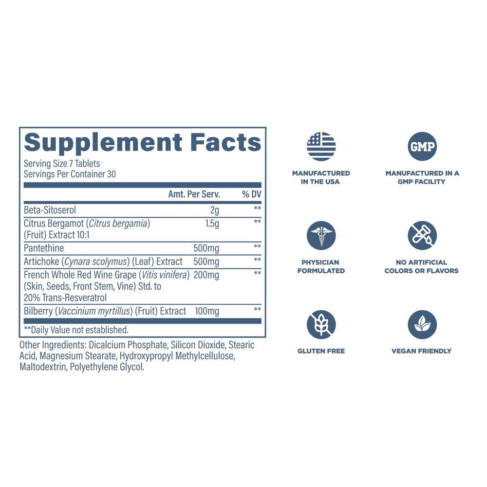 Revive MD Lipid Support Artichoke Extract panel for overall wellness support.