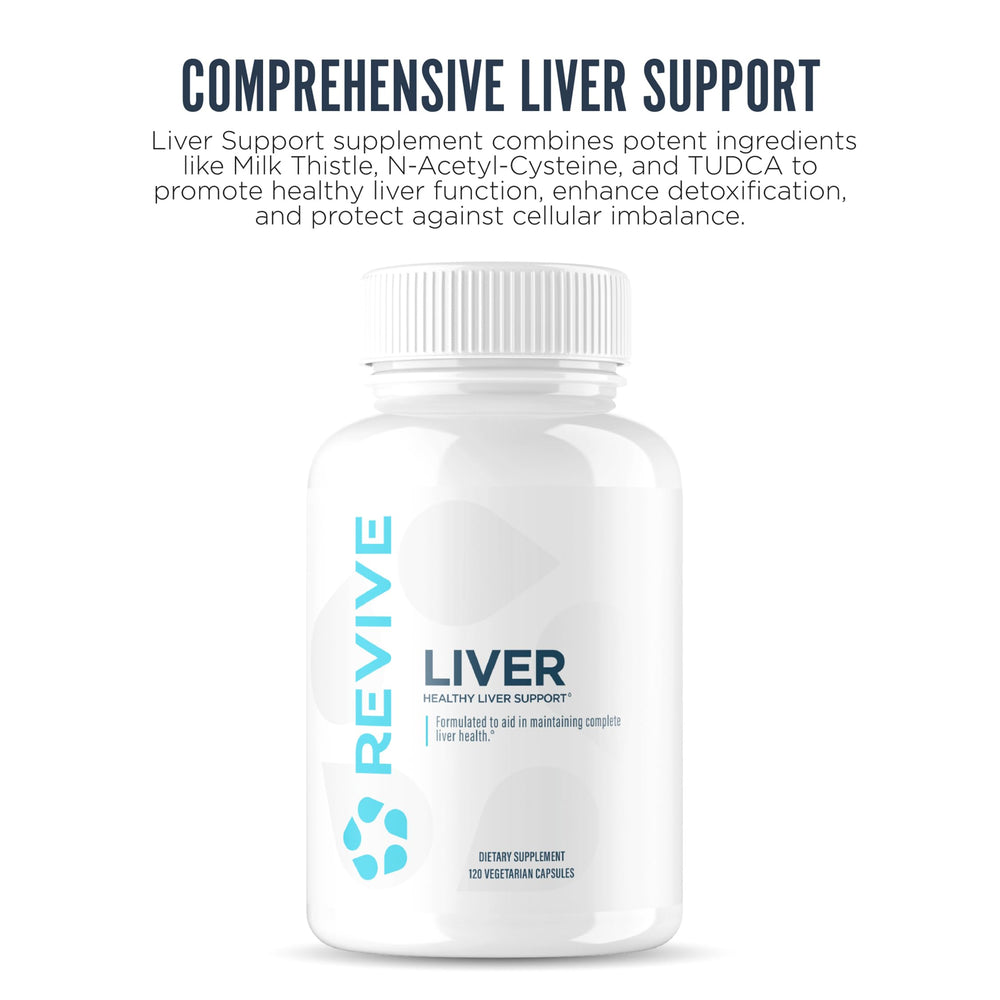 Front packaging of Revive MD Natural Liver Cleanse supplement