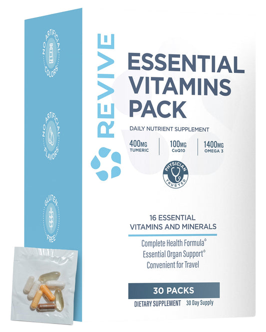 Revive MD VitaPack box with 30 daily packets