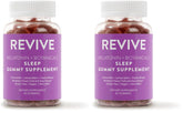 REVIVEEO Melatonin & Botanicals Sleep Gummies bottle with blueberry flavor