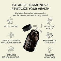 Infographic showing the 40:1 ratio of Myo-Inositol and D-Chiro Inositol