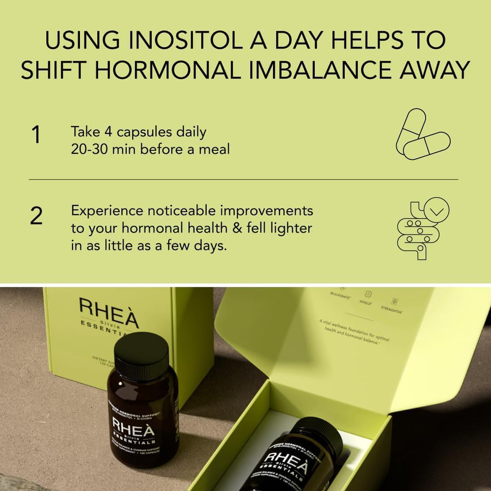 Vegan, sugar-free Inositol capsules from Rhea Essentials