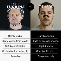 Rhinomed Turbine three sizes fit for personalized comfort.