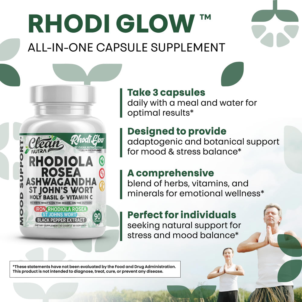 RhodiGlow St. John's Wort capsules