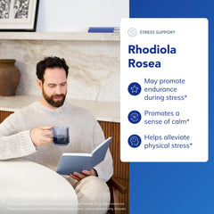 Rhodiola Rosea bottle with packaging