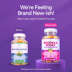 Gummies supporting mood, focus, and energy with Rhodiola Rosea