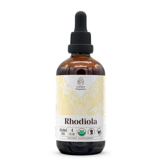 Rhodiola USDA Organic Alcohol-Free Extract bottle, 4 oz