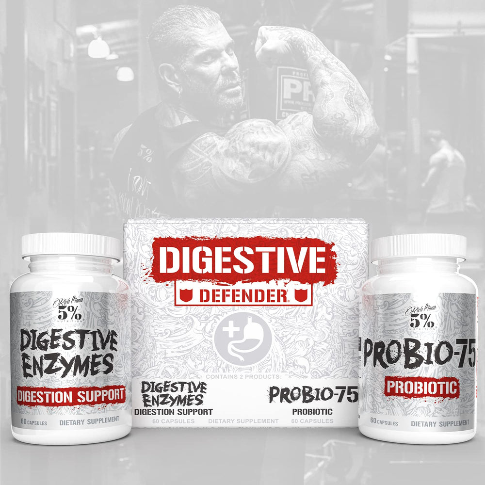 Close-up of digestive enzymes including lipase, bromelain, papain and amylase