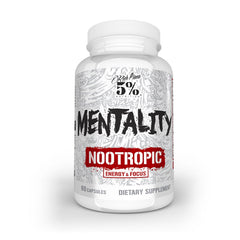 Rich Piana Mentality nootropic blend bottle with 60 capsules