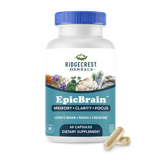 RidgeCrest EpicBrain bottle front view