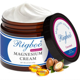 RIGBOO Magnesium Lotion bottle with coconut oil and chamomile