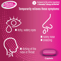 RIGHT REMEDIES easy-to-swallow caplets image emphasizing simple daily use