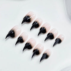 RIICFDD glossy acrylic nails with durable shine and chip resistance.