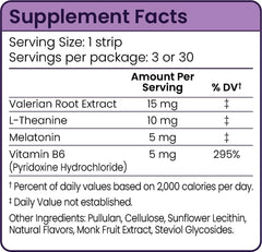 Valerian root extract in Riize Sleep Strips