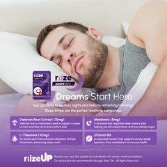 Riize Sleep Strips vegan natural flavors label