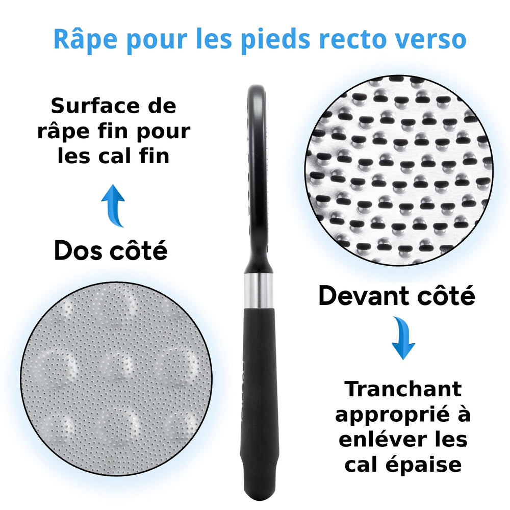 Rikans Foot File easy-clean design with built-in catcher