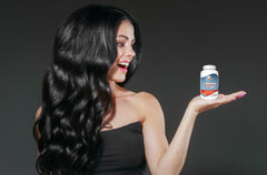 Side view of Rise-N-Shine Catalase 15,000 bottle pack