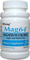 Rising Mag64 Magnesium Chloride with Calcium Tablets - 60 Count