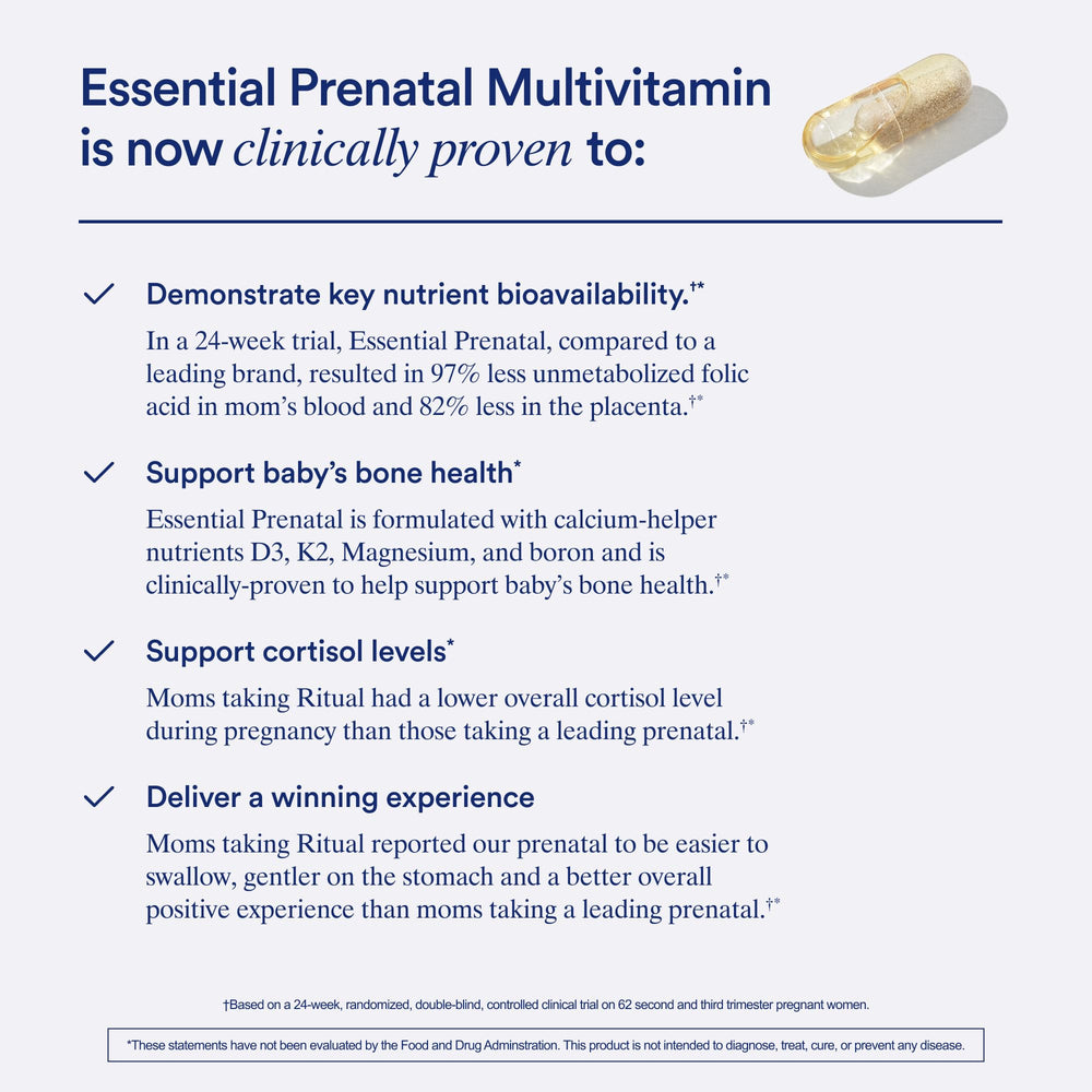 Vegan, non-GMO capsules of the prenatal multivitamin