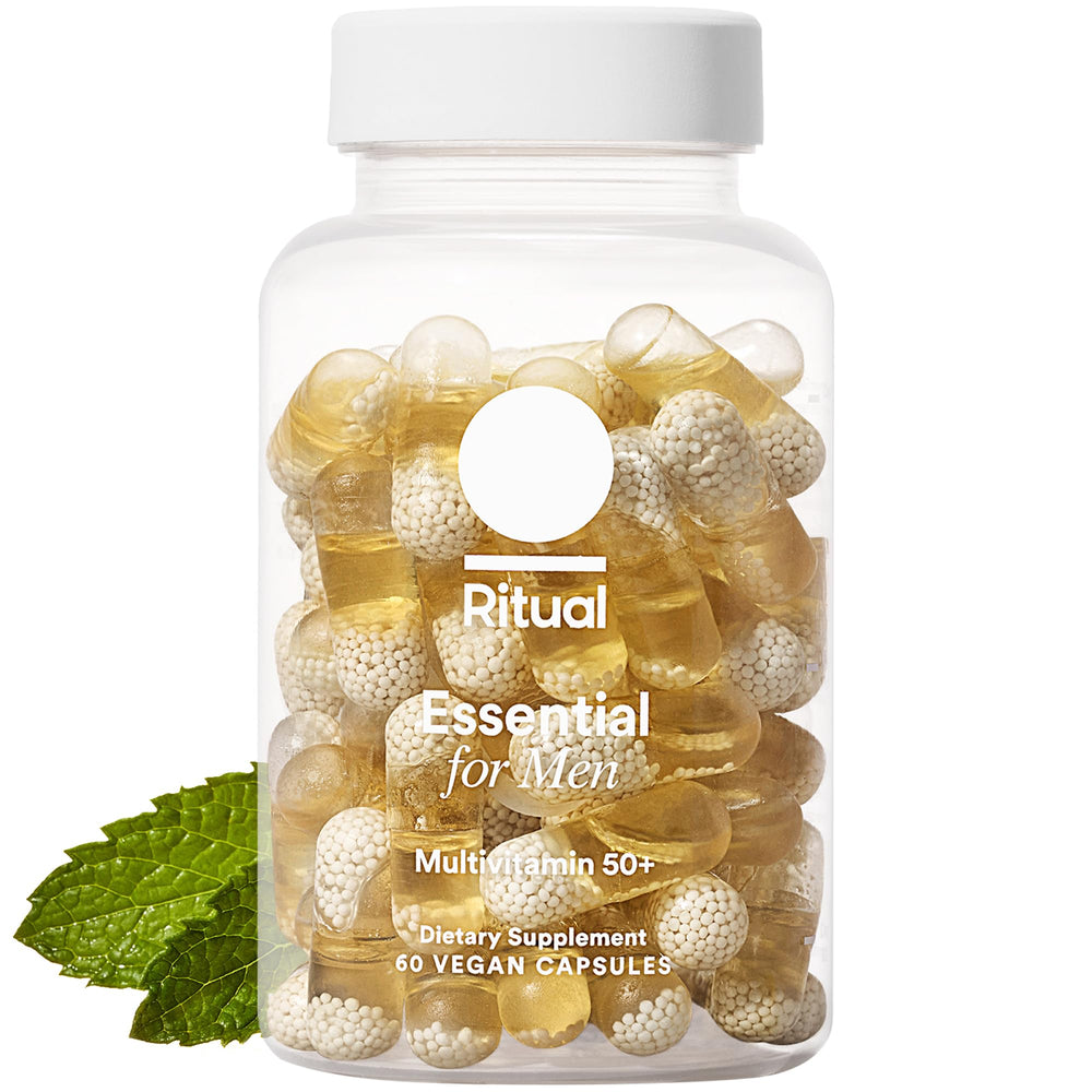 Ritual multivitamin for men 50+ bottle with mint scent