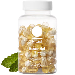 Ritual multivitamin Women 50+ bottle for daily nutrient support.